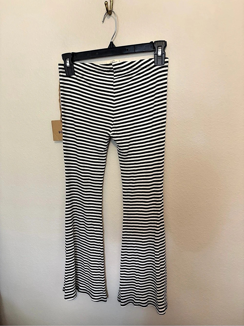 PPLA Girls Striped Flare Pants Size 10 NWT